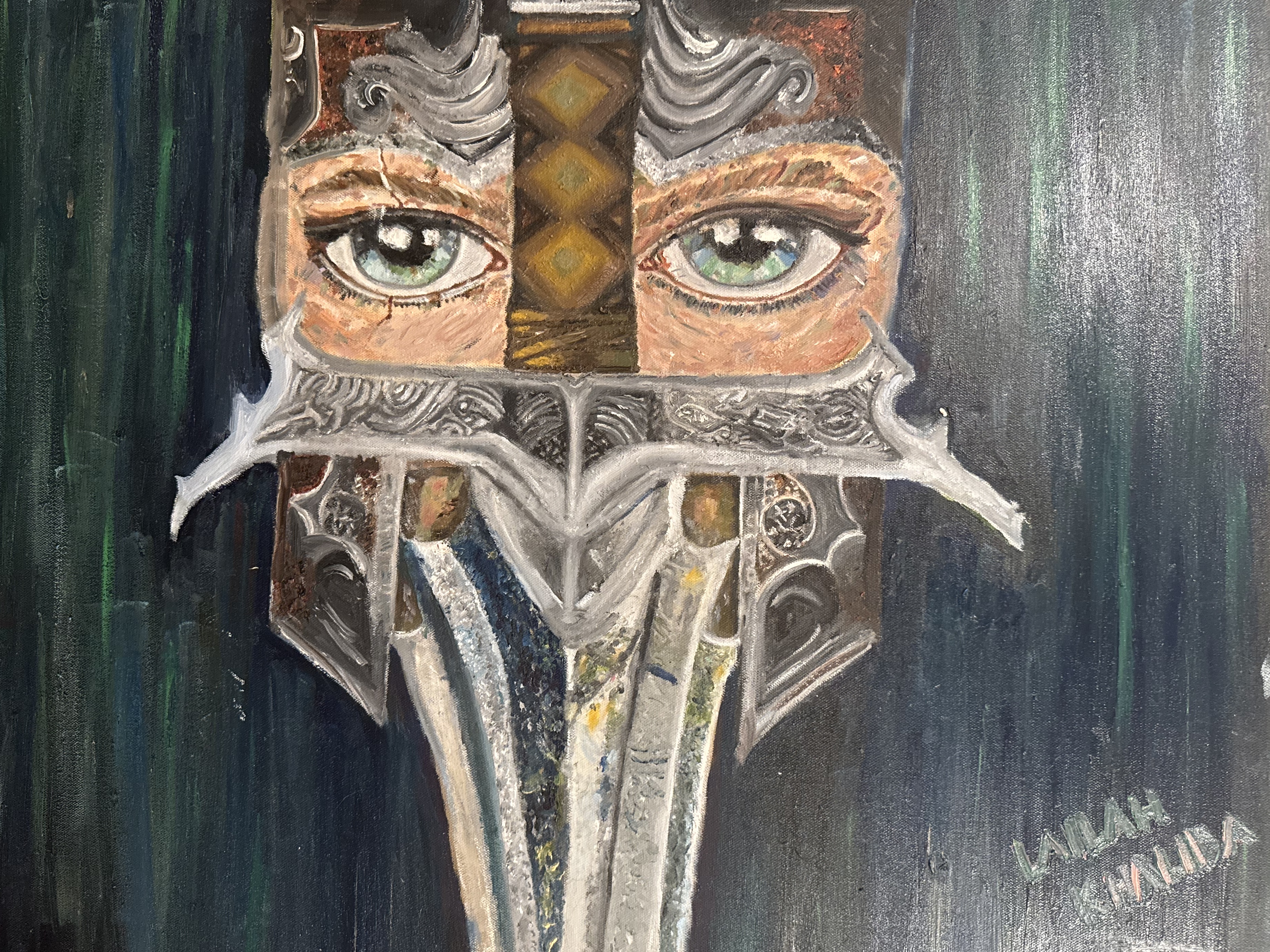 Rendered artwork with artistic composition